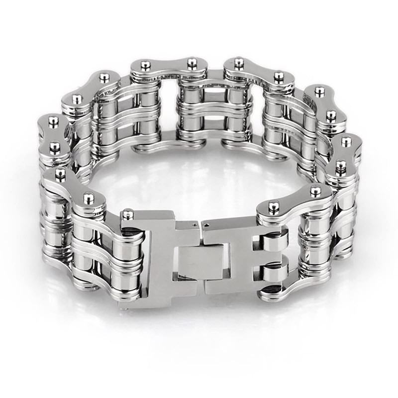 BMART Men's Motorcycle Chain Bracelet - Mechanical Bicycle Chain Design