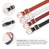 SANSTHS 4 Pack Women Thin Belts for Jeans Dresses Coats