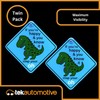 Tek Automotive T-Rex Dinosaur Funny Car Sign – Twin Pack,