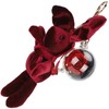 Cute Key Chain Fluffy Rabbit Simulation Flower Keyring Pendant Decor
