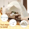 jiangcha Twin Bunk Bed Tent Canopy for Playhouse, Indoor Portable