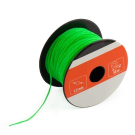 MIVOS Masonry Rope – Pack of 12 Masonry Cord 50 m, Thickness 1.2 mm – Green – Construction Cord – Plumb Line – Durable, Tear-Resistant Paving Cord – Plumb Rope – 210N