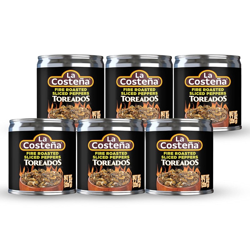 La Costeña Sliced Serrano Pepper Toreado - Fire Roasted Spicy