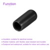 DMiotech 20pcs 6mm Inner Diameter Black Screw Protector Rubber End