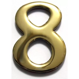 Better Box Mailboxes 2" Brass Numbers Better Box Mailboxes Brass Mail Box Numbers 2 Inch Brass Number - 8