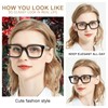 AEZUNI Retro Reading Glasses Women 4.0 Oversized Square Frame Fashion