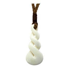 Zero Gravity Hawaii Hawaiian Jewelry Kaawili Necklace Hand Carved Bone Pendant