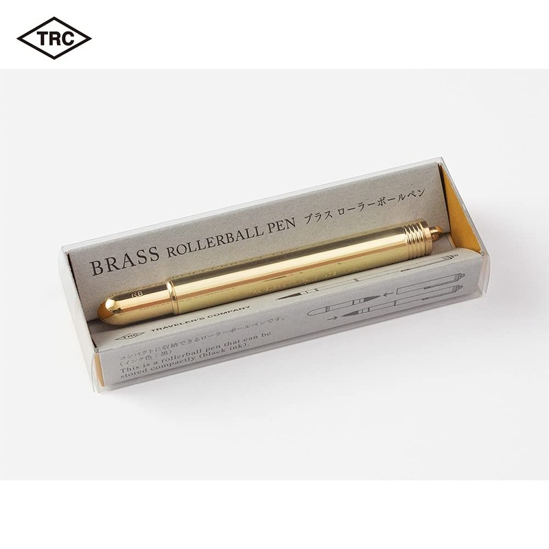Midori Travelers Company TRC Brass Rollerball Pen, Solid Brass, Limited