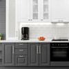 25 Pack Kitchen Cabinet Handles 3-3/4 Inch Hole Center Brushed