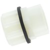 Diversitech 3/4 in. FIP Condensate Drain Pan Fitting, White, 1