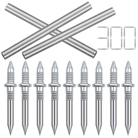 Baxcdyswe Pack of 300 Seamless Nails with Double-Headed Base Thread, Steel Nails, Concrete Nails, Decorative Nails for Concrete Walls, Skirting Boards, Invisible Safety Screws, with Nail-Specific