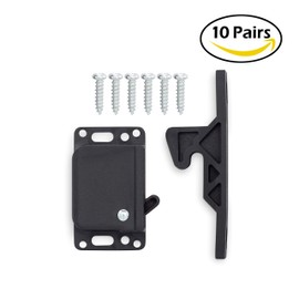 Camp'N 10 Pack RV Cabinet Door Latch - Easy to Install OEM RV Drawer Latches and Catches - Push Latch and Catch for Cabinets in Trailers and Motorhomes