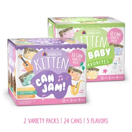 Weruva Canned Cat Food for Kittens Variety Pack, 3oz (Pack of 24)