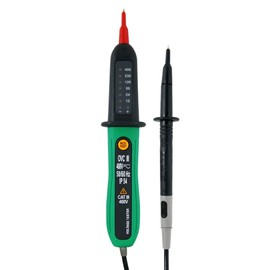 KPS - DT220 Voltage Tester and Continuity Tester, Differential Test RCD Test Test, Voltage 12V-400V, Polarity, Residual Current Circuit Breaker and LED Display, IP54