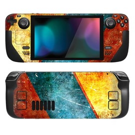 PlayVital Full Set Protective Skin Decal for Steam Deck LCD, Custom Stickers Vinyl Cover for Steam Deck OLED - Aging