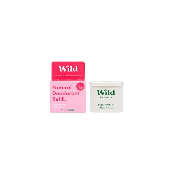 WILD Jasmine & Mandarin Blossom Natural Deodorant Refill 40g