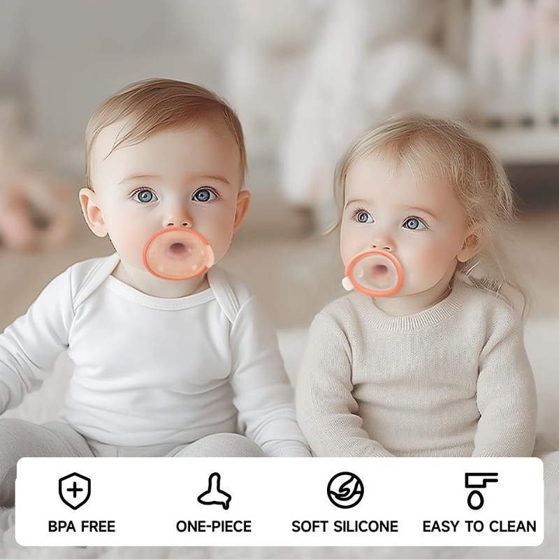 Garkoko Baby Pacifiers 0-6 Month, Soft Silicone Newborn Pacifiers with