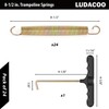 LUDACOO 3.5"-8.5" Trampoline Springs, Heavy Duty Stainless Steel Trampoline Accessories
