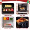 ZMLM Christmas Foil Containers with Lids: 36 PCS Rectangular Foil