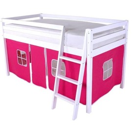 HLS Cabin Tent for Bunk Bed Loft, Pink, Fits Midsleeper bed frames
