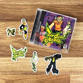 Handmade Jet Grind Radio Stickers Sega Dreamcast Jet Set Radio 17 Sticker Pack