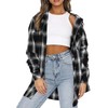 IYICLOTH Womens Button Down Flannel Shirts Long Sleeve Plaid Shackets