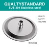 AULEEND 8 Inch Round Rain Shower head, High Flow Stainless
