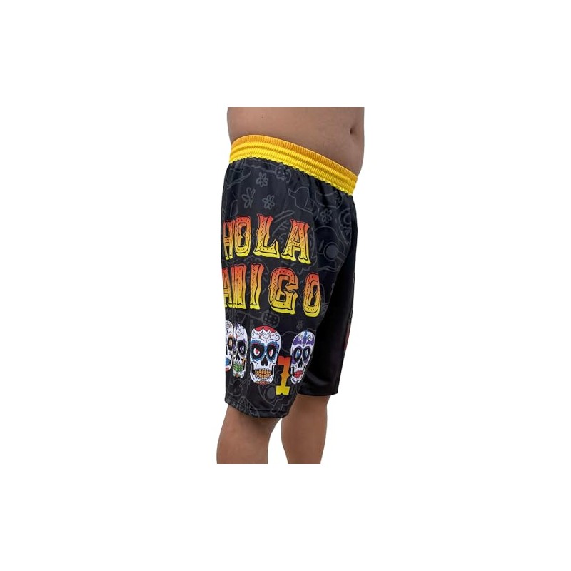 Footex Beach Volley Meer Strand Padel Shorts, Hola Amigo¡, S