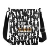 FEELMEM Line Dance inspirierte Crossbody-Tasche, Eat Sleep Line Dance Repeat