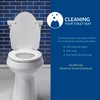 Mayfair Sculptured Traditional Toilet Seat, Easy Clean Hinges with Durable
