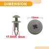 Partuto 30 Pcs 0.83 x 0.51Inch Universal Clip Rivets Fastener