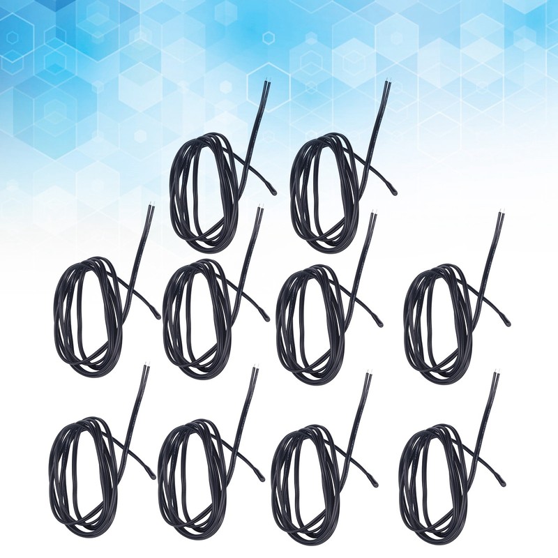 10Pcs NTC Thermistor Sensor PVC Epoxy Resin NTC Temperature Probe