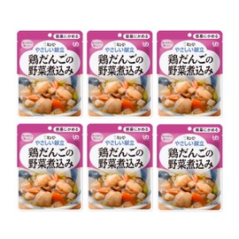 Kiewpie Gentle Serving Chicken Apples, Stewed Vegetables, 3.5 oz (100 g) x 6 Packs (Classification 1: Easy to Chew)