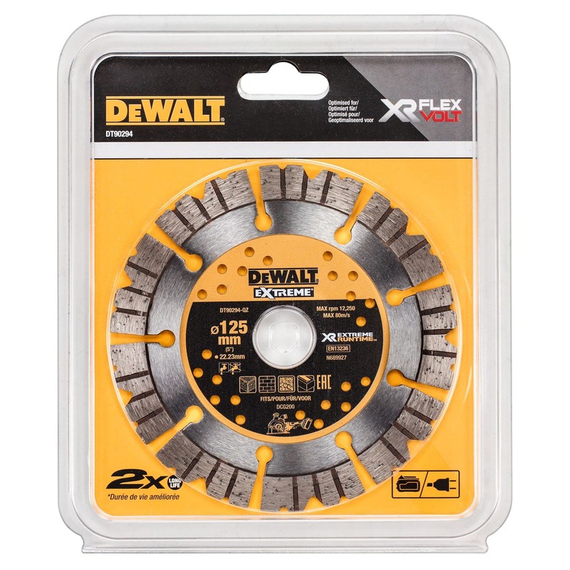 DT90294 Extreme Diamond Cutting Blade 125 x 22.23mm