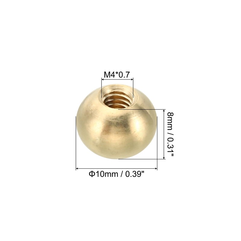 PATIKIL M4 x 0.7 Thread Cap Nuts Button 15 Pack