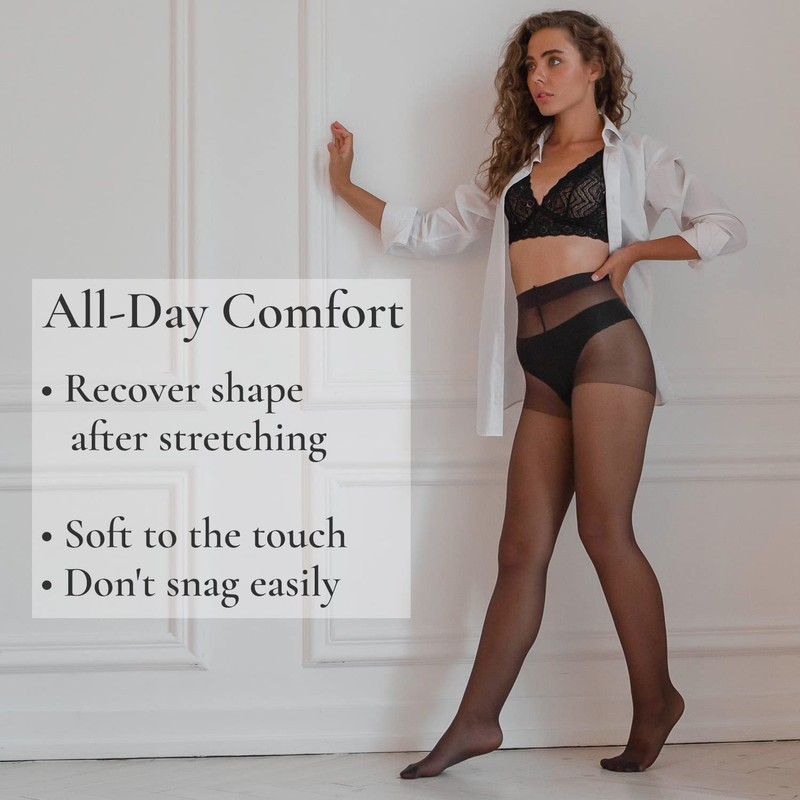 BANANALU S to XXL No Gusset 20 Denier Fine Elastic