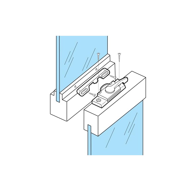 Prime-Line F 2626 Sash Lock, 2-1/16 In. Hole Centers, Right-Hand,