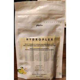 Plexus Hydroplex Electrolyte Drink Mix Lemon Lime New 20 Single Serve Packets