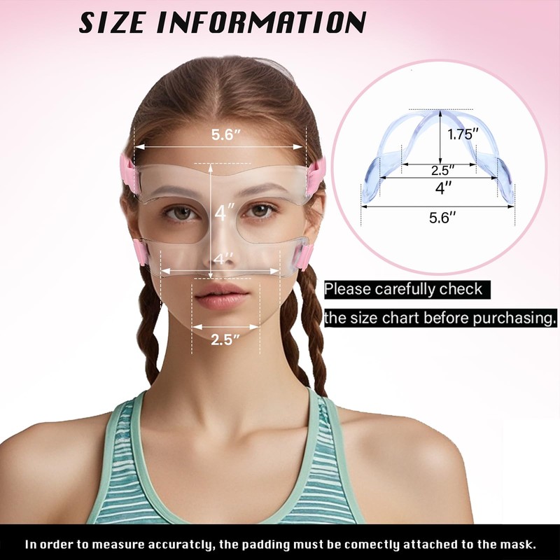 AF01B Women Nose Guard for Broken Nose Adults Adjustable Basketball