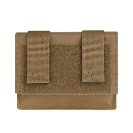 KRYDEX Tactical Helmet Counterweight Pouch with Elastic Flashlight Chemlight Battery Holder for OPS Fast BJ PJ MH Type Helmets (Coyete Brown)