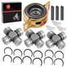 Front Rear Propeller Shaft Bearing Carrier & u-joint For Polaris