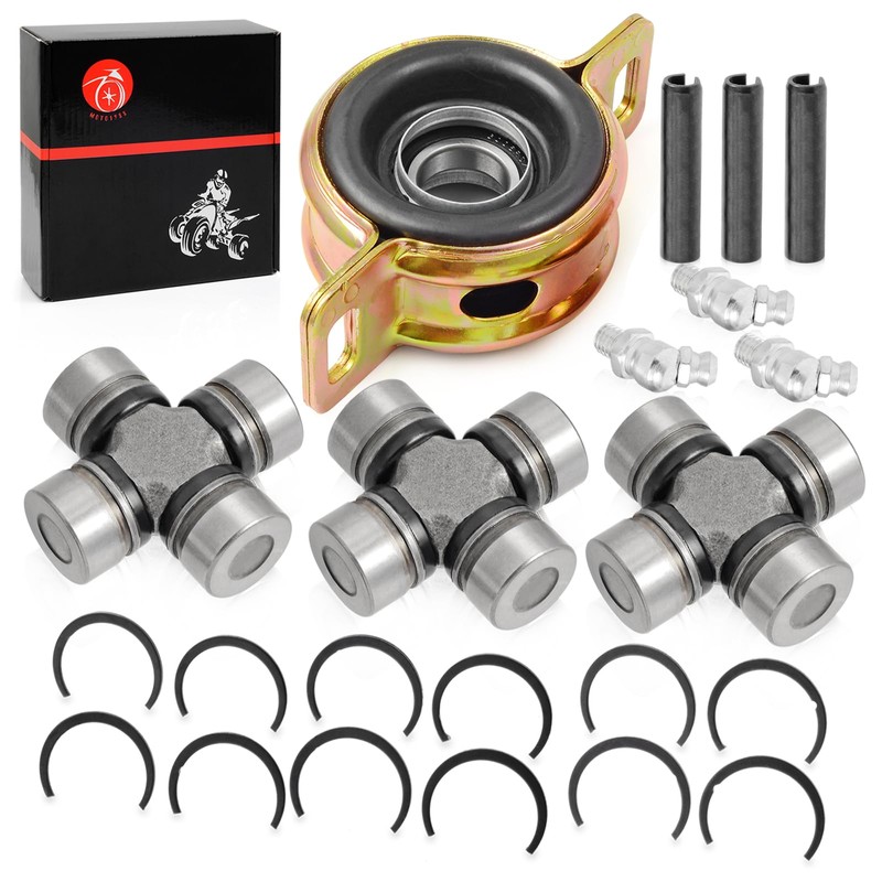 Front Rear Propeller Shaft Bearing Carrier & u-joint For Polaris