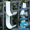 codree 2 PCS Pool Fence Hooks for Pool Equipment, White