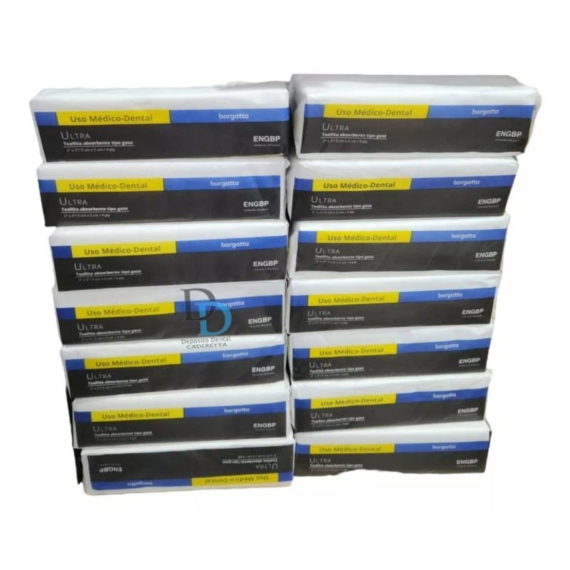 Dental Gasas 10 Paquetes 5x5cm ( 2000 Piezas )