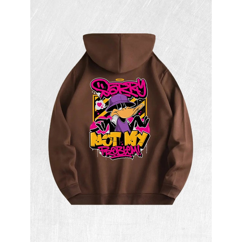 Daffy Duck Graffiti Graphic Hoodie 100% Cotton US Warehouse 7