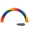 WYDDDARY Rainbow Advertising Arch 19.7x9.8ft Inflatable Arch Without Blower for