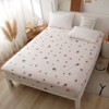 Feelyou Cute Strawberry Bed Sheet Set Soft Cotton Sheet Set