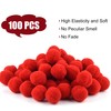 TUPARKA 100 Pcs Red Pom Poms 1 Inch Craft Pompoms