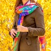 Pylones - Colourful Pareo Scarf for Walking - Bouquet -