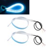 2Pcs LED Daytime Running Light Sequential Flexible Turn Signal Strip